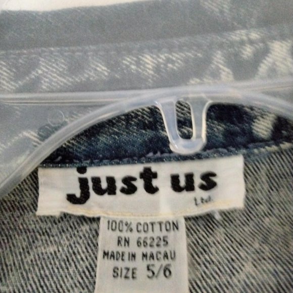 "JUST US"  Blue Jean Dress (Vintage like new) - Picture 6 of 7